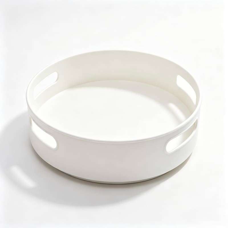 QY-1009A Non-Skid 9 Inch Lazy Susan High Wall Turntable Spice Rack Organizer