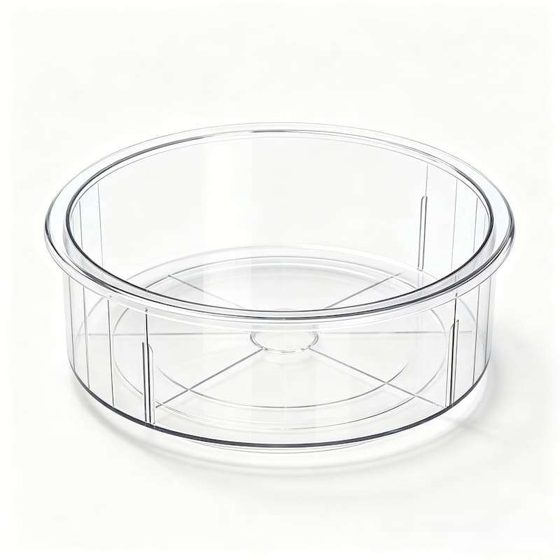 QY-1030 Clear 10 Inch Lazy Susan Turntable Spice Rack Organizer