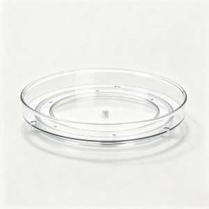 QY-1033 Clear Lazy Susan Turntable Spice Rack Organizer
