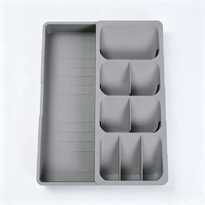 QY-1127 Expandable Partition Silverware Organizer for Kitchen Drawer