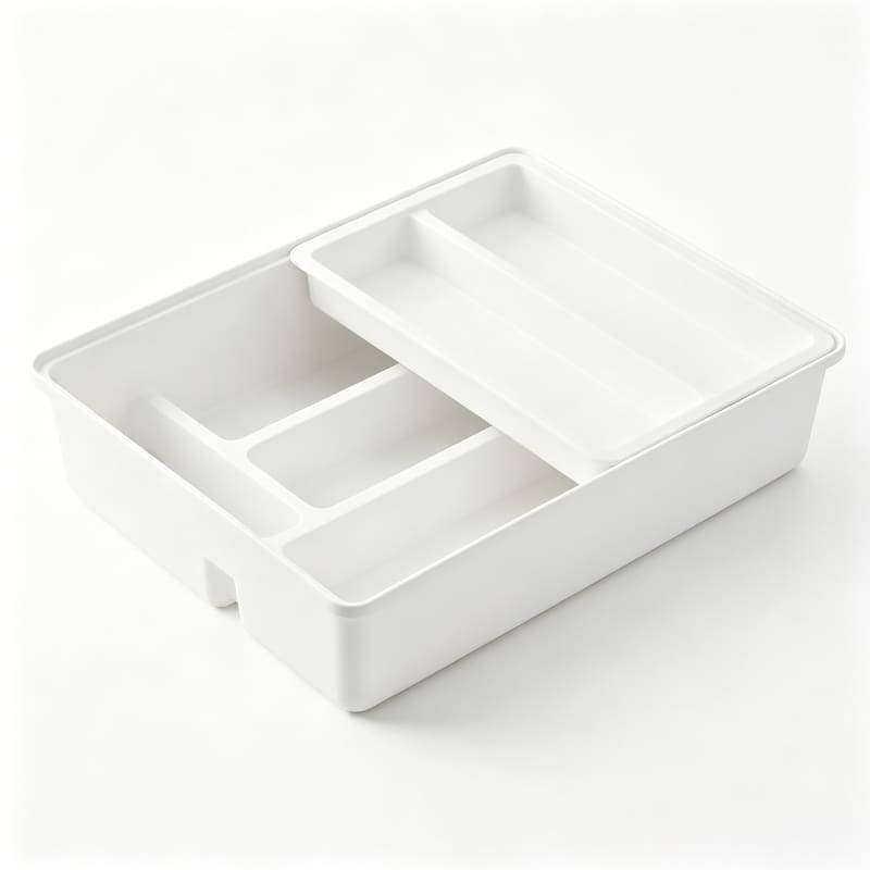 QY-1133 Expandable Partition Silverware Organizer and Utensils Holder