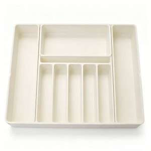 QY-1134 Expandable Cutlery Drawer Organizer Tray, 7 Sections,