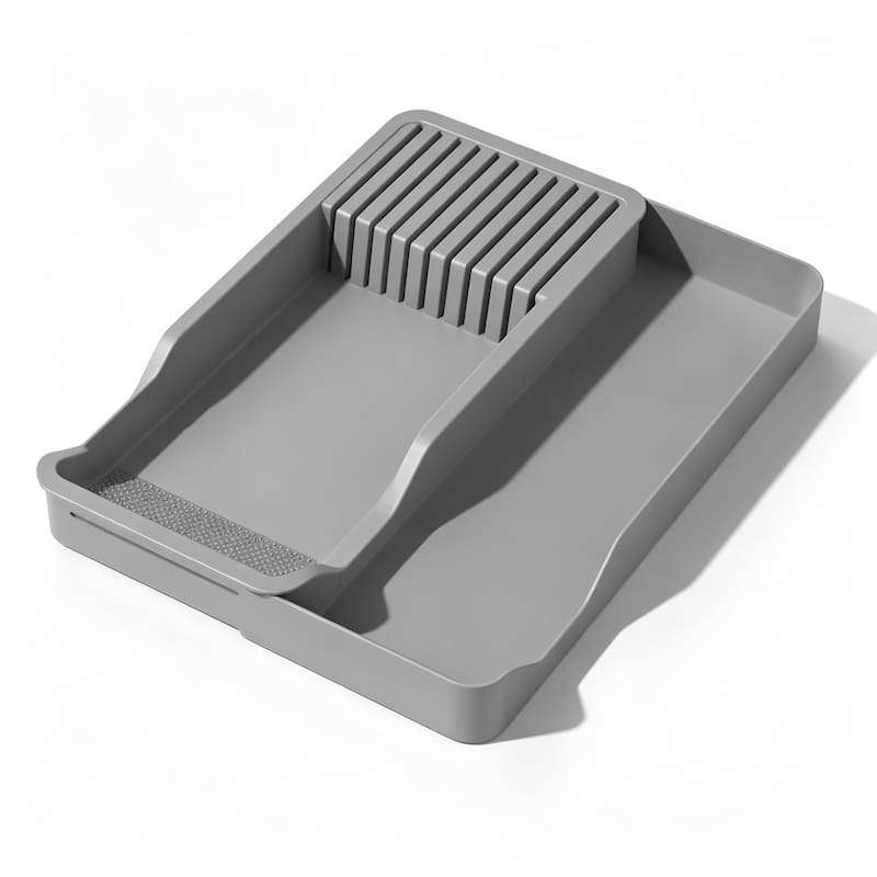 QY-1162 Expandable Partition Silverware Organizer for Kitchen Drawer