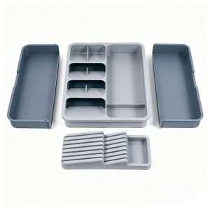 QY-1163 Expandable Partition Silverware Organizer and Utensils Holder