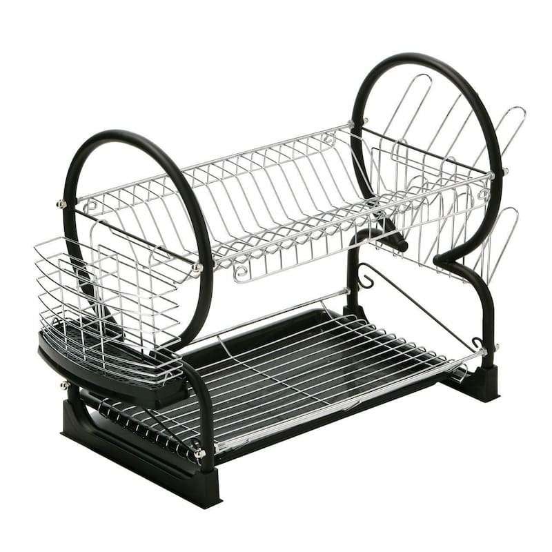 QY-1450 2-Tier Drain Dish Rack