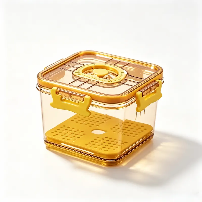QY-1606-1 1L Airtight Timing Square Storage Container