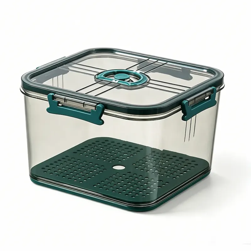 QY-1606-3 Large Airtight Timing Square Storage Container