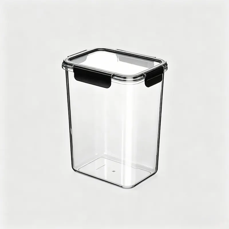QY-1618-1 450ML Sealed Jar with Bamboo Lid