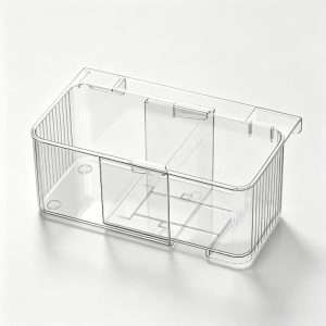 QY-1810-1 Transparent Retractable Kitchen Storage Rack