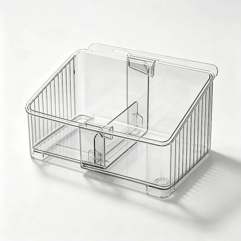 QY-1811-1 Transparent Retractable Kitchen Storage Rack