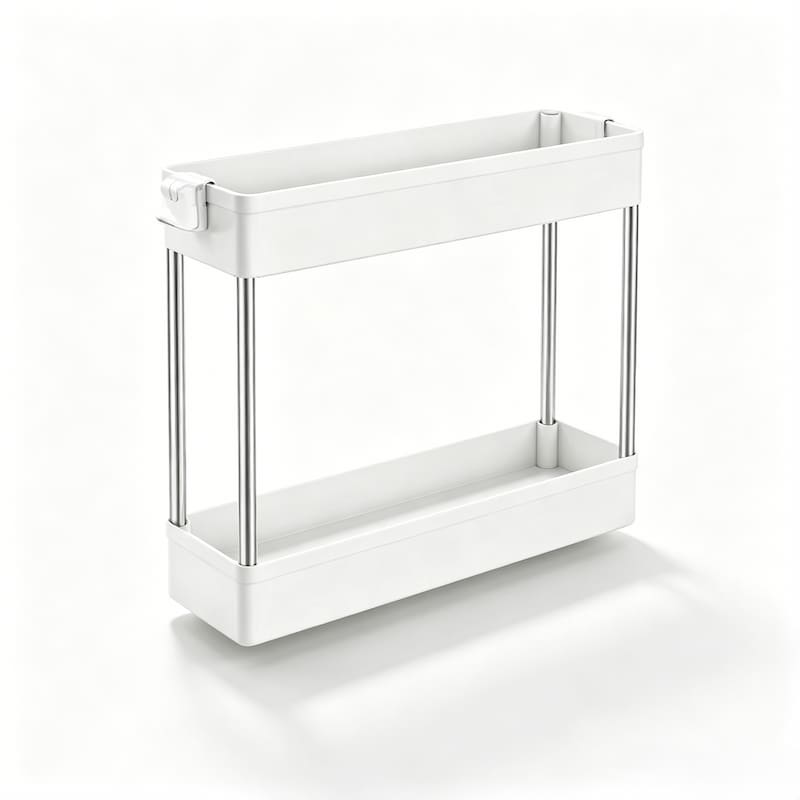 QY-1820-1 2-Tier Sink Drain Storage Rack