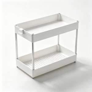 QY-1820-2 2-Tier Sink Drain Storage Rack
