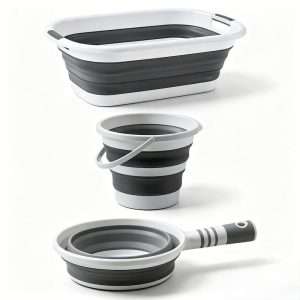 QY-2150 Folding Pot + Bucket + Laundry Basket Set (10L+24L)