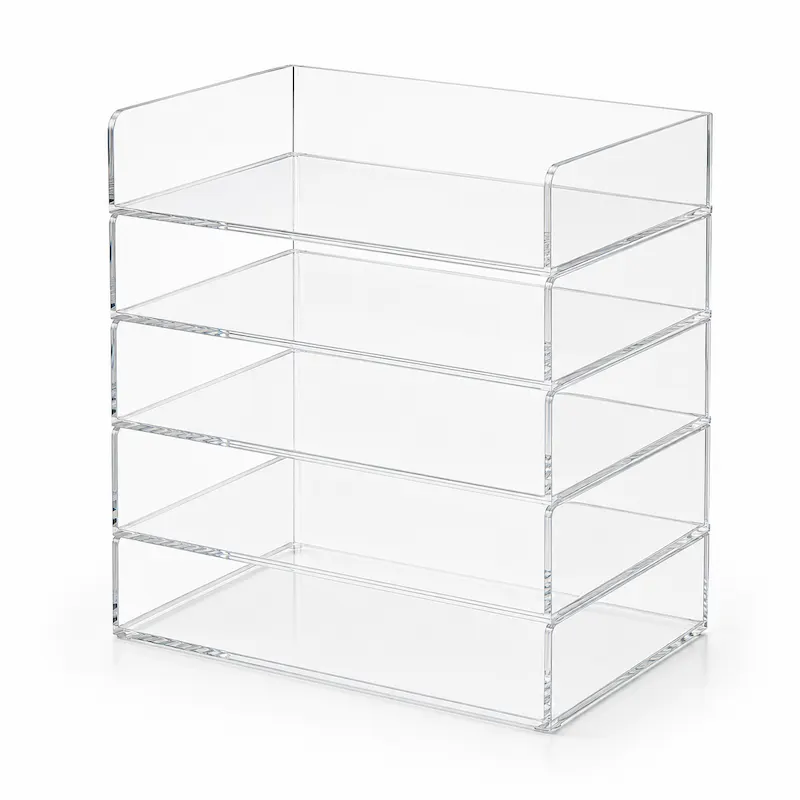 QY-2810-1 Multi-Tier Acrylic Desktop File Organizer